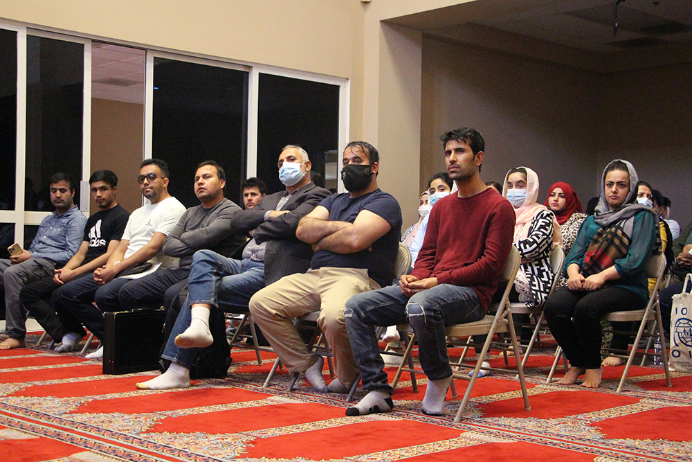 Afghan arrivals at Know Your Rights presentation