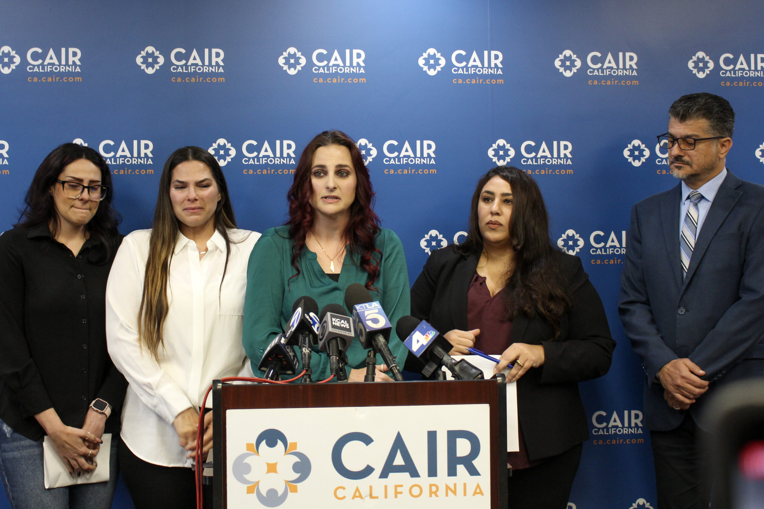 Kaoud Family at CAIR-LA Press Conference