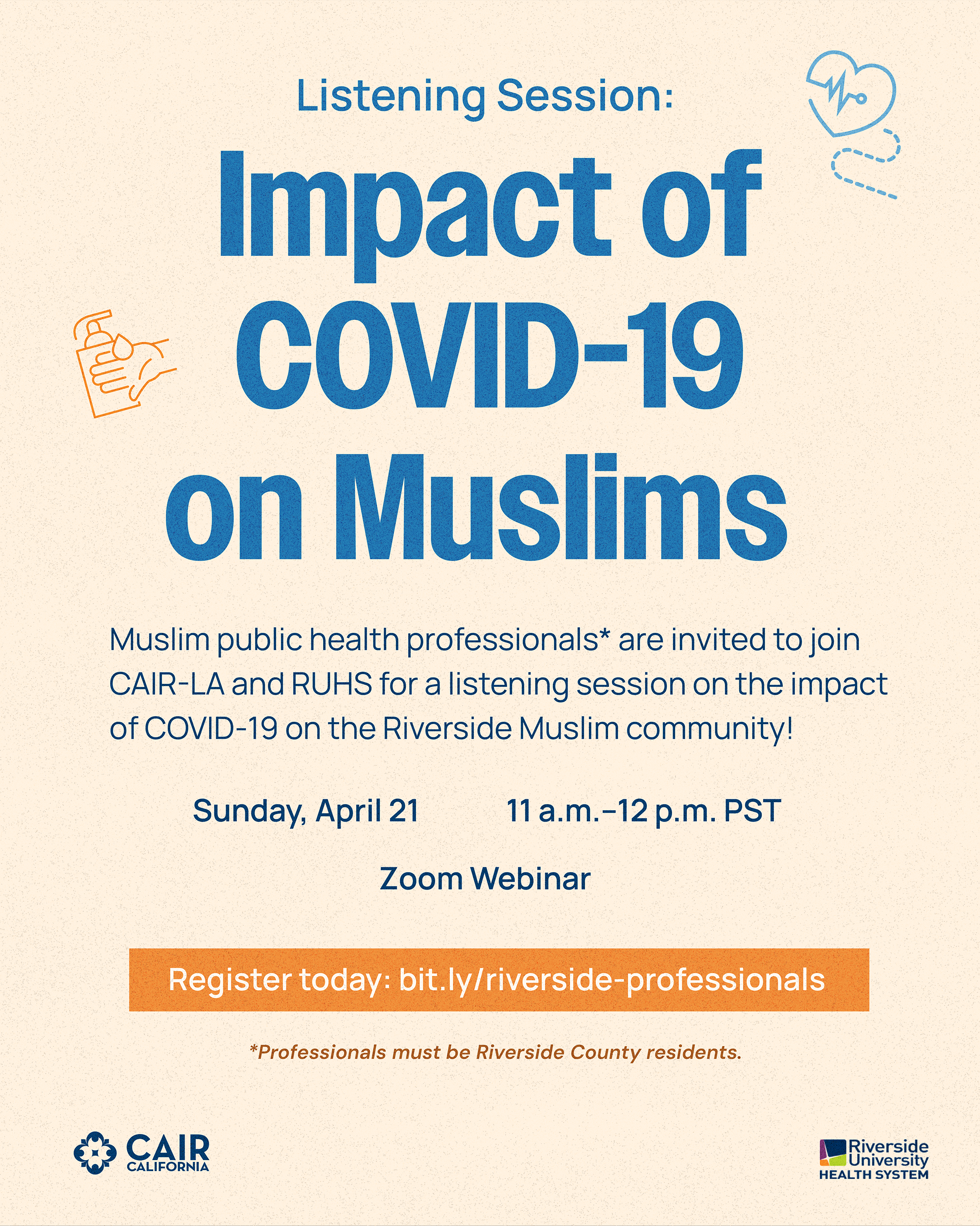 Professionals Listening Session: Impact of COVID-19 on Muslims, A Public Health Prospective